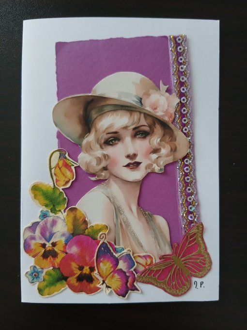 Carte vintage faite main 