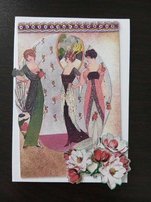 Carte vintage faite main 