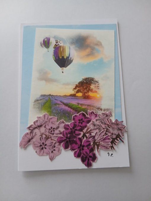 Carte " Les montgolfières "